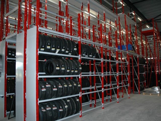 Magazijnstellingen voor wielen